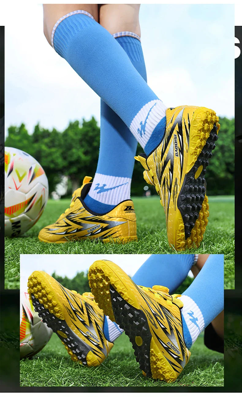 Kids Soccer Cleats Boys Football Boots Children Training Shoes Youth Ultralight Non-slip Sports Sneakers Breathable Comfortable