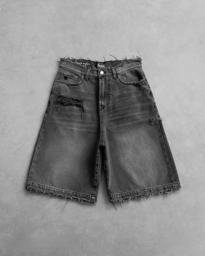 Straight Jeans Distressed Men Jean Ripped Holes Washed Denim Pants Ankle Length Loose Solid Zipper Fly Pockets Casual 2025