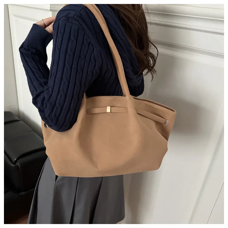 Autumn Women Leisure Shoulder Bag Comfortable and Versatile Texture Crossbody Tote Handle Bag Fashion Luxury Simple Storage Bag