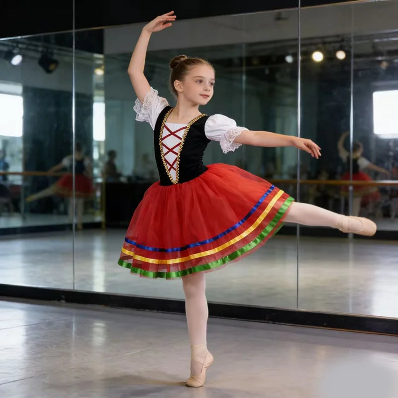 Adult Romantic Tutu Ballet Dress For Girls Kids Women Ballerina Dress Performance Ballet Dance Dress Contemporary Dance Costumes