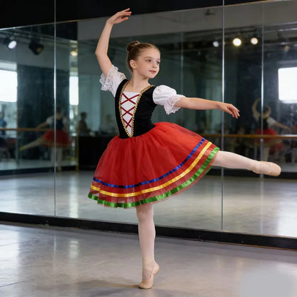Adult Romantic Tutu Ballet Dress For Girls Kids Women Ballerina Dress Performance Ballet Dance Dress Contemporary Dance Costumes