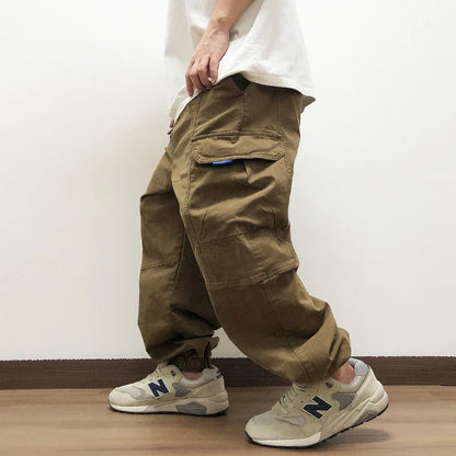 High Quality Japanese Streetwear Baggy Cargo Pants Hip Hop Men'S Clothing Plus Size Casual Jogging Pants Harajuku Trousers Male