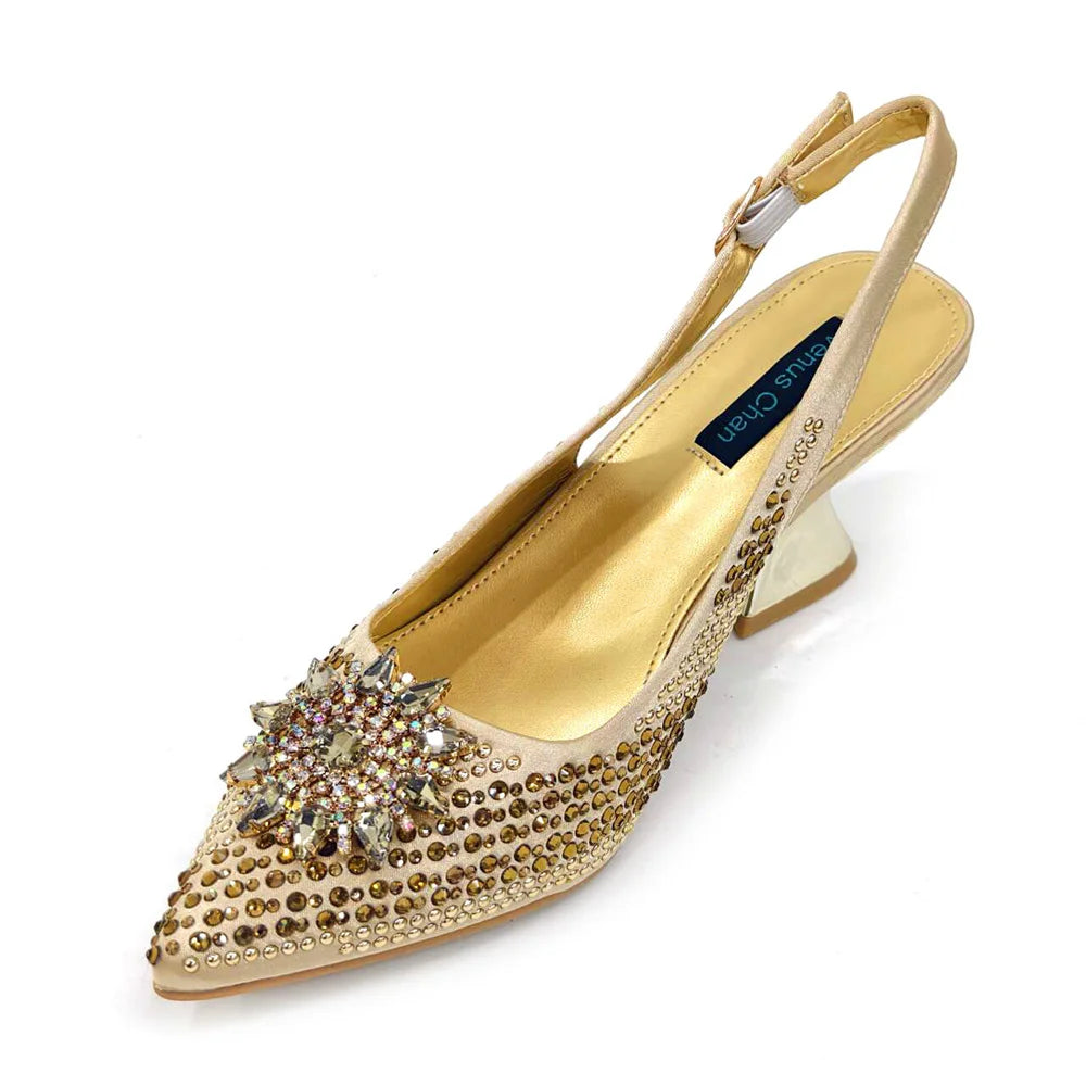 Elegant Women's Shoes and Bag Sets Wedding Party Bags and Shoes Comfortable Mid Heel Shoes Commuting Shoes for Women