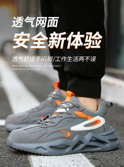 6KV Insulation Blocking Current Work Safety Shoes For Men Lightweight Indestructible Anti-smash Sneakers Steel Toe Cap Boots