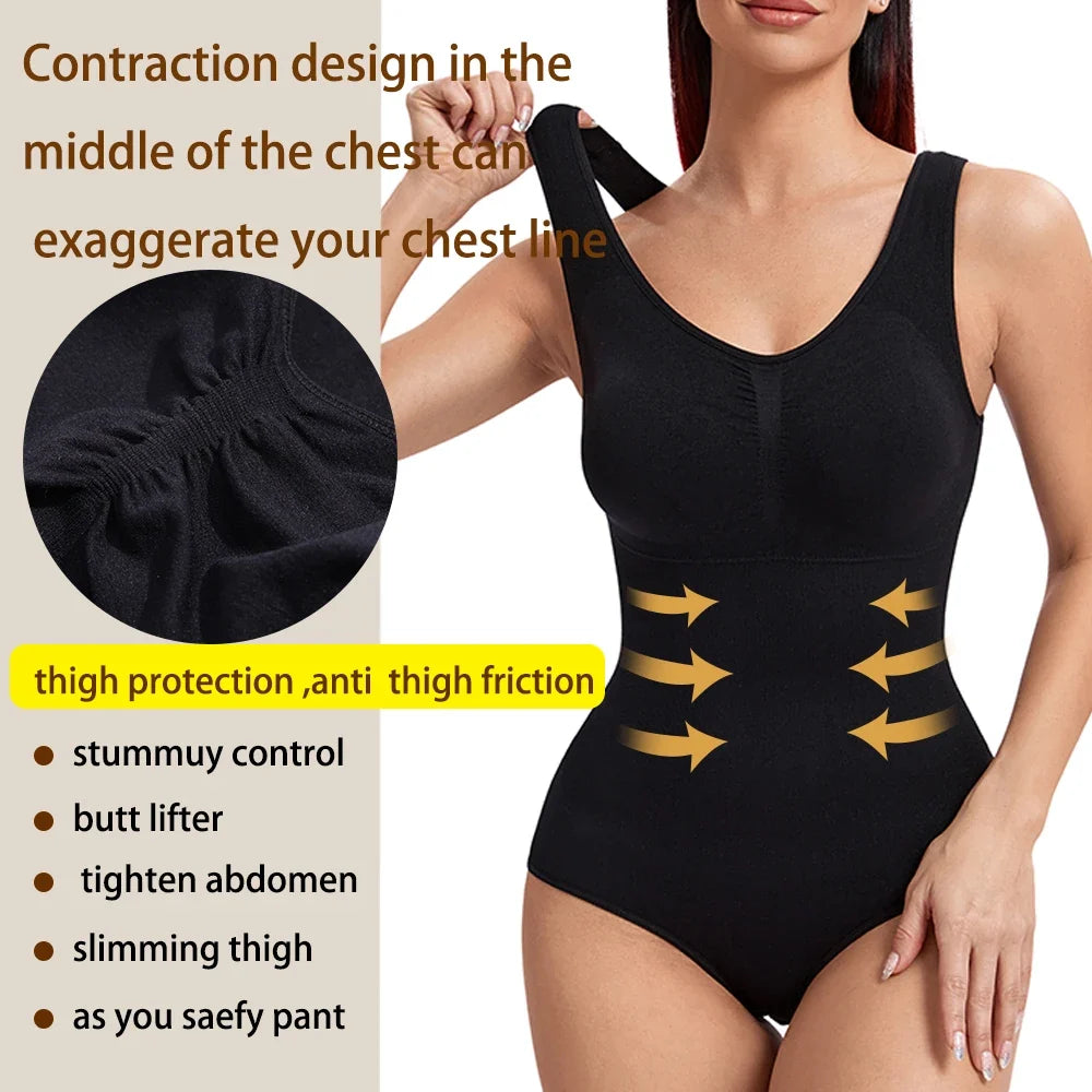 Women Shapewear Bodysuit New Tummy Control Waist Trainer Thong Body Shaper Fajas Colombianas Slimming Underwear
