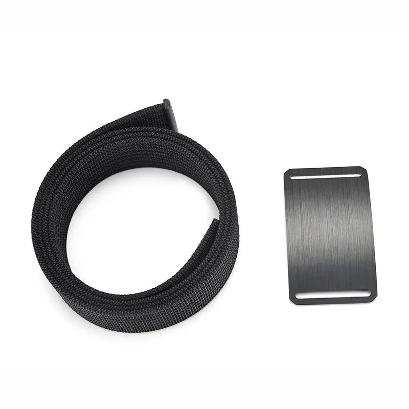 Aluminum Buckle Nylon Belt New Outdoor Belt men's Casual Canvas Woven Belt Leather Belt Men Cinto Preto Y005