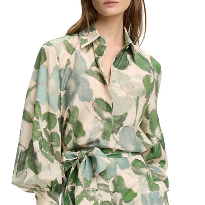Women Printing Tops Blouses Fashion Print Casual Long Sleeve Office Lady OL Shirts Slim Blusas