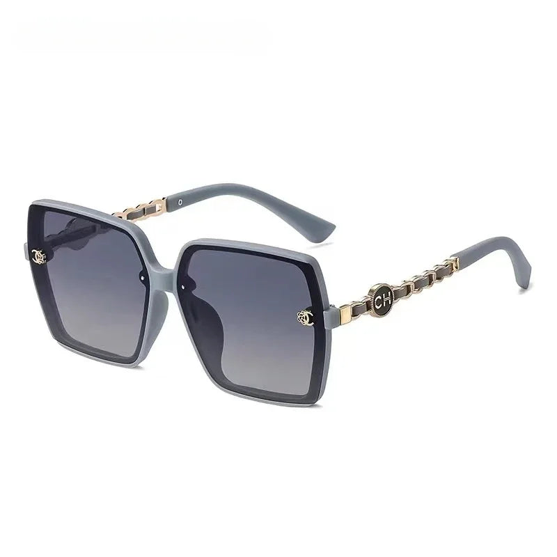 Ins 2025 Luxury Designer Polarized Sunglasses Women New Fashion Big Square Retro Sun Glasses Ladies Eyewears Gafas De Sol UV400