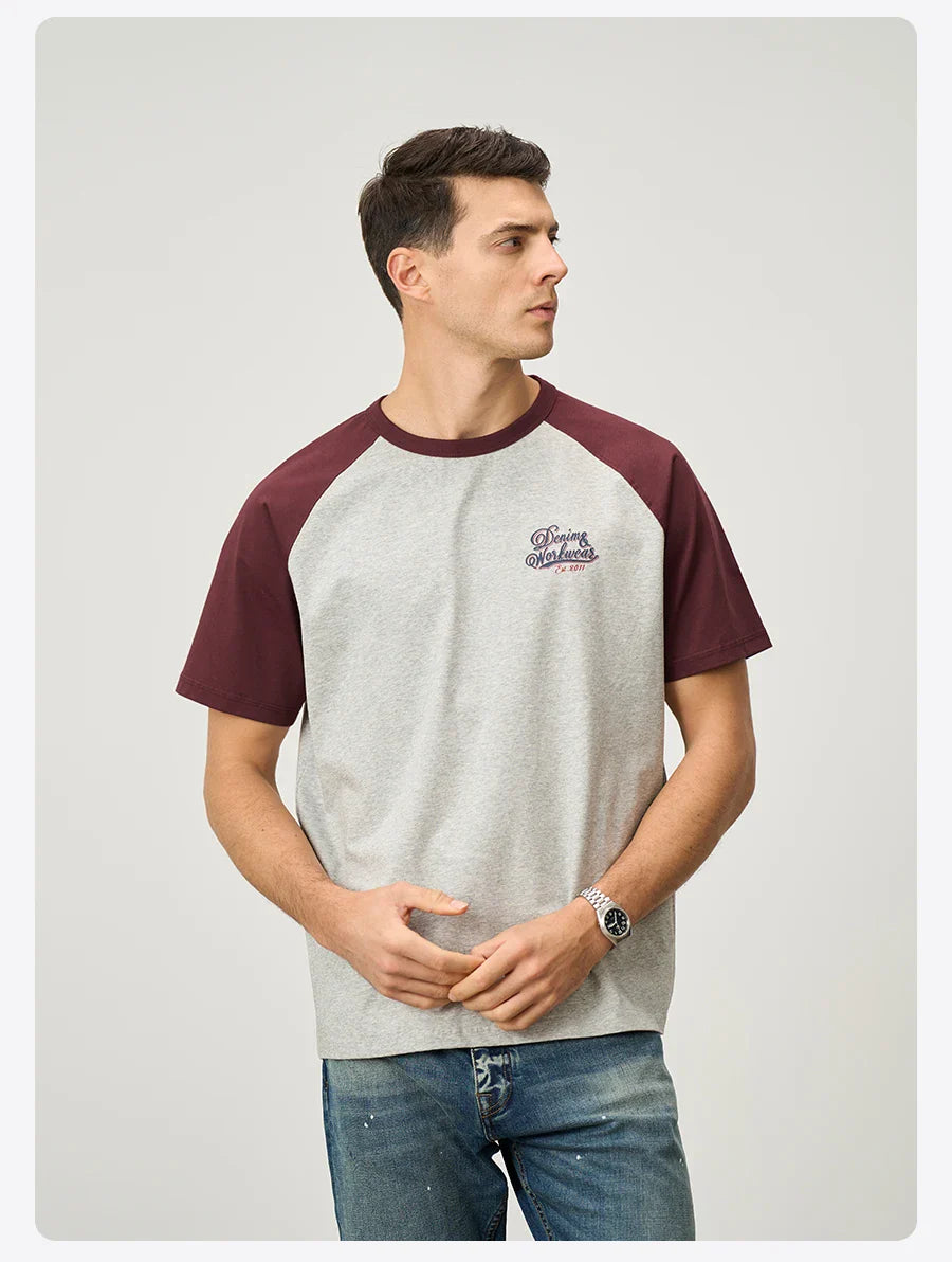 2026 Summer New 240gsm Cool  Feeling Sorona Fabric T-shirts Men Oversize Raglan Sleeve Athletic Sports Gym Workout Tops