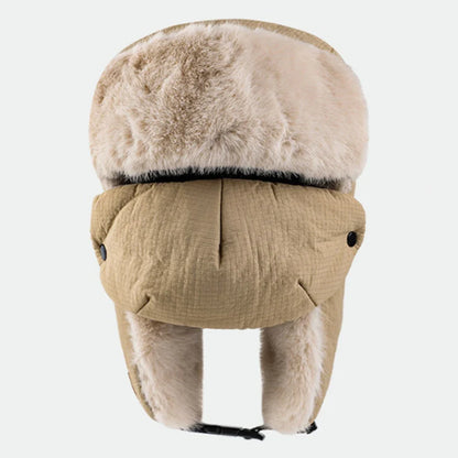 Russian Hat Thick Warm Winter Hat Men Women Fluffy Fur Hat with Mask Male Female Snow Ski Trapper Earflap Cap Bomber Hats