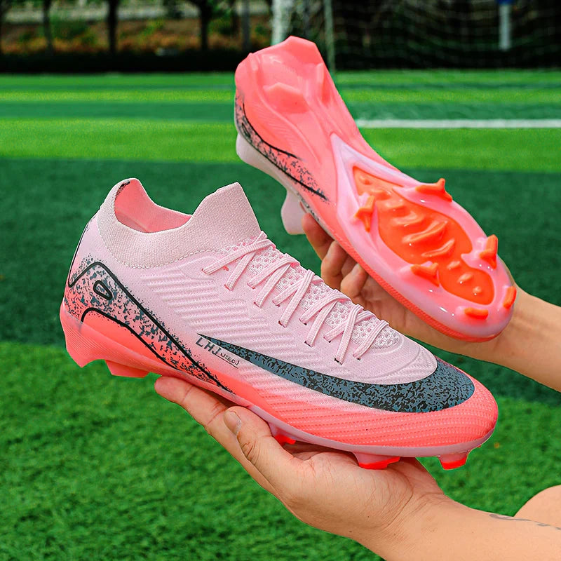 New Men's Football Boots Training FG Top Quality Non-Slip Soccer Shoes Cleats Sneakers Wholesale Drop Shipping Unisex Adult