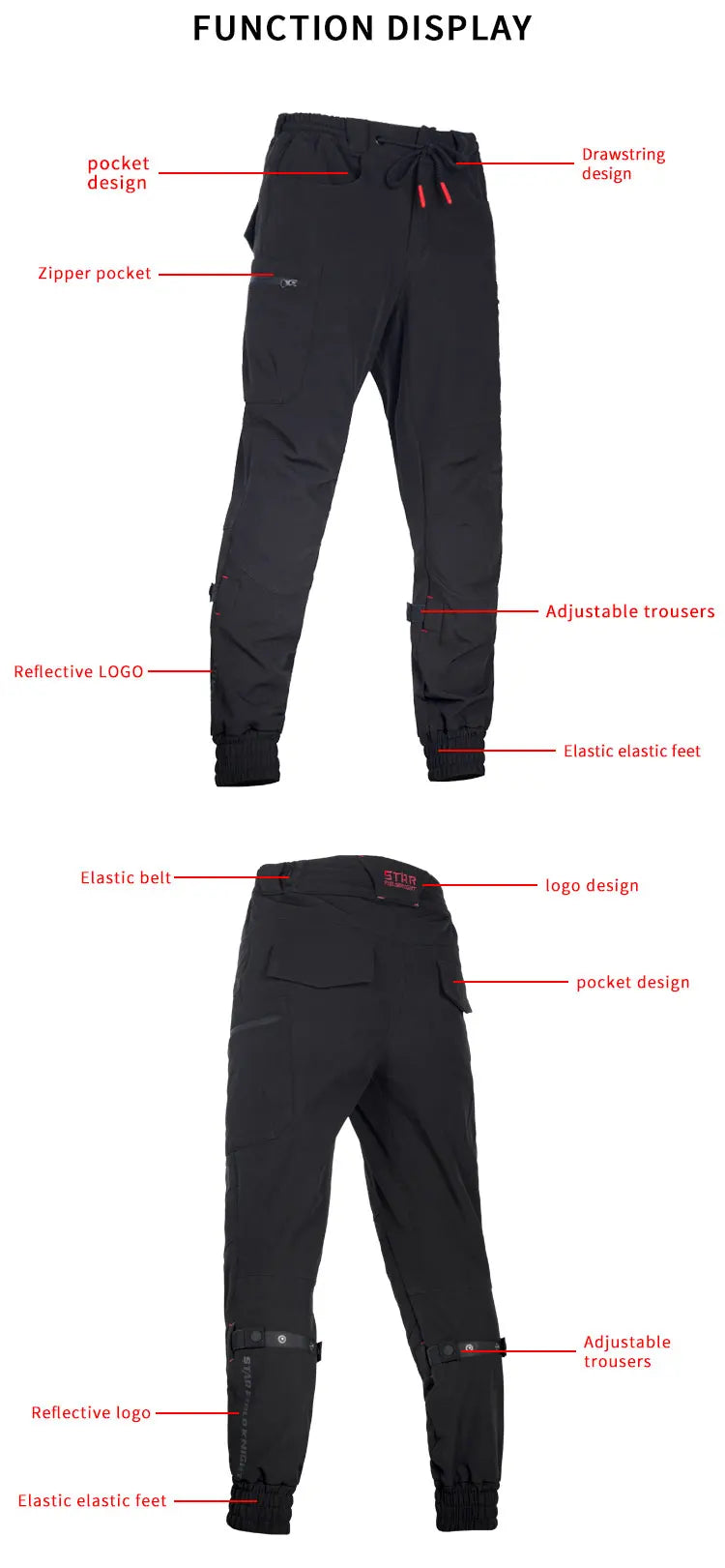 Men's Motorcycle Pants Winter Plus Fluff Warm Windproof Splash-proof Water Riding Trousers With CE Protective Accessories