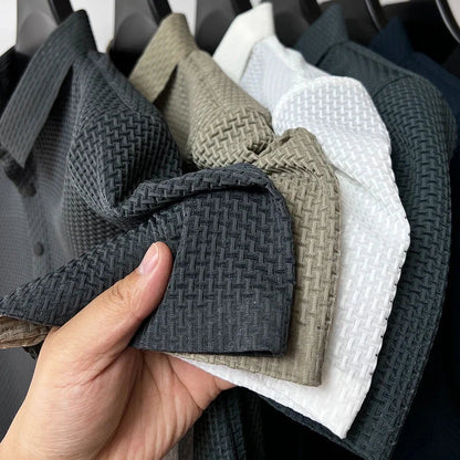 Upto EUR Sizes Tall Man Brand Top-Quality Men's Golf Shirt Lop-up Hollow Short-sleeved Polo Shirt SummerIce Silk Breathable Tee