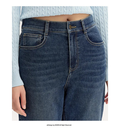 Jeans Women Minimalist Pants Autumn 2025 New Versatile Tapered Trousers