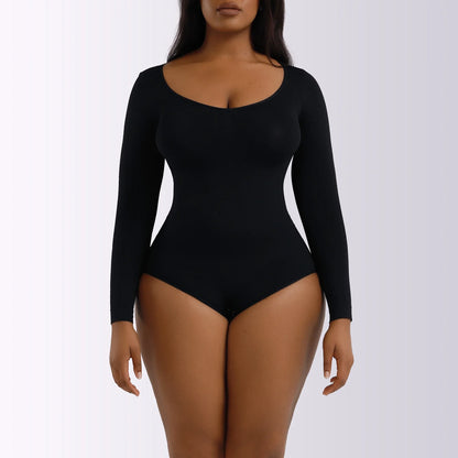 Sexy Women's Clothing Autumn/winter Long Sleeve Shapewear Tummy Control Bodycon Dress