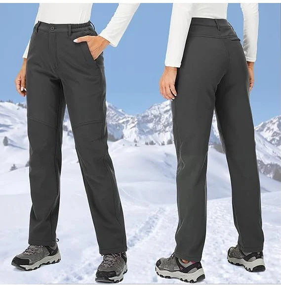 Windproof Thermal Pants for Women, Soft Trousers for Hiking, Camping, Outdoor Sports, Mountain Climbing, Travel, Winter