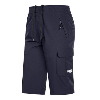 Mens Summer Shorts 2024 Large Size 5xl 6XL 7XL 8XL Quick Dry Breeches Bermuda Male Elastic Stretch Zipper Pocket Long Short Men