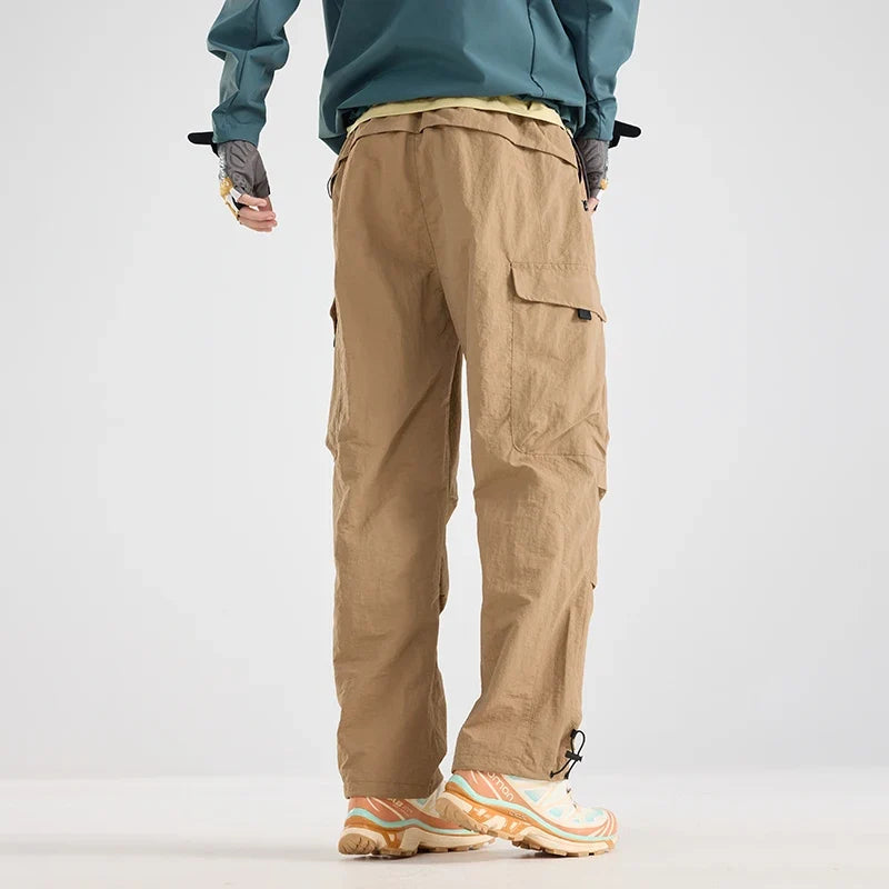 Men's Water-repellent Hiking Pants Scratch Resistance Fashion Cargo Pants Breathable Trousers Fishing Camping Pants