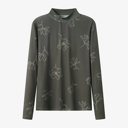 AS AW25 super soft high quality expensive cupro collection shirt + slip dress + skirt + print mockneck woman matching set