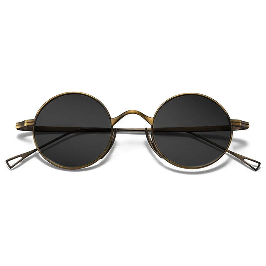 Ultra Light Pure Titanium Myopia Sunglasses Men Vintage Designer Small Round Frame Sunglasses Women Retro Luxury Brand Eyewear