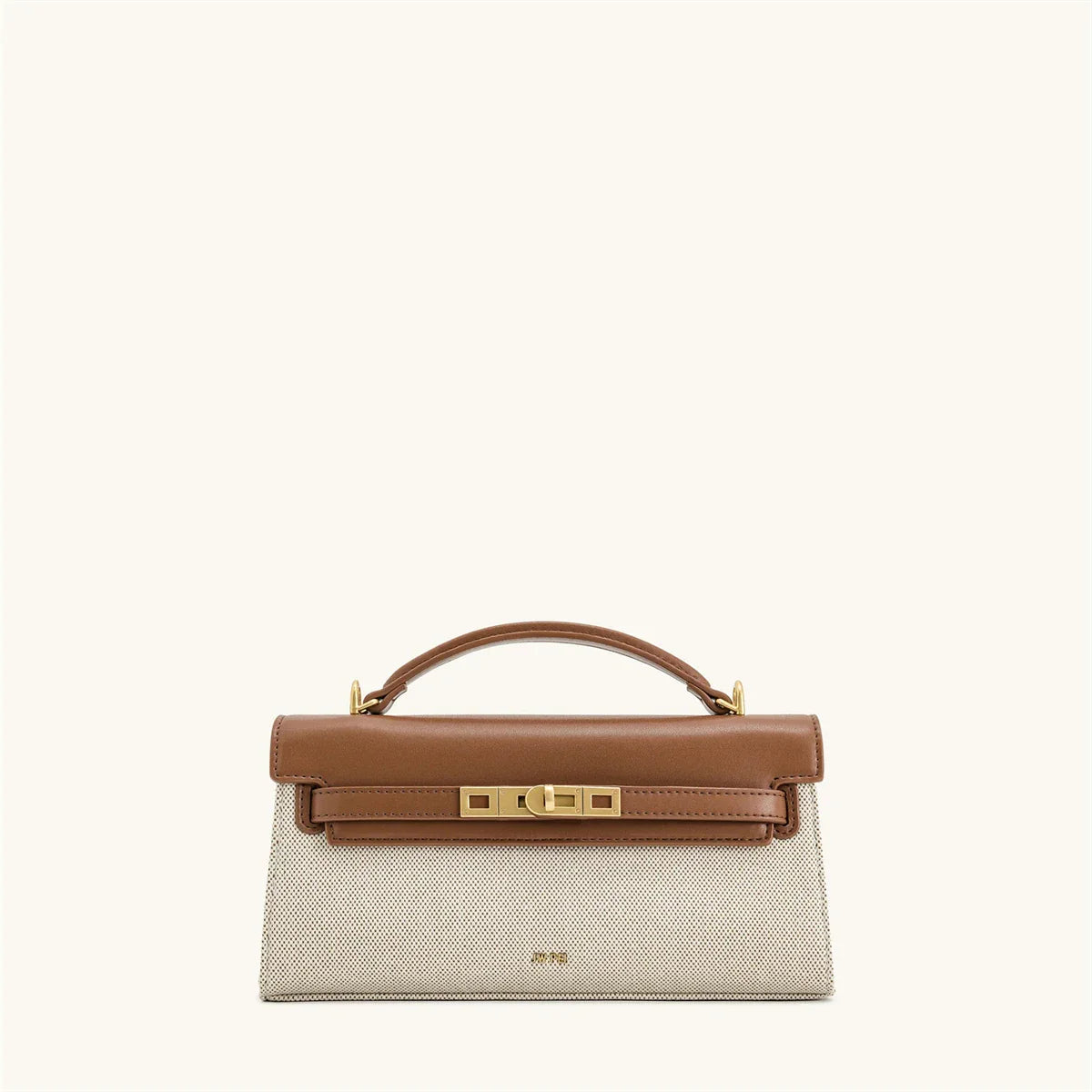 Luxury Leather and Woven Handbag with Vintage Metal Buckle, Elegant Short Handle, Stylish Women’s Tote for Evening & Daily Use