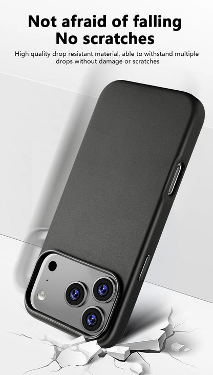 Official Magnetic Leather Case for Apple iPhone 17 Pro Max 16 13 12 14 15 Plus Original MacSafe for MagSafe Cover Accessories