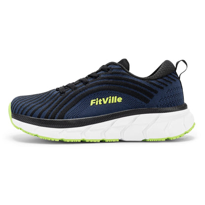 Wide Toe Box Shoes for Men Cushioned Well Extra Wide Width Shoes Non Slip Wide Lightweight Breathable Running Shoes