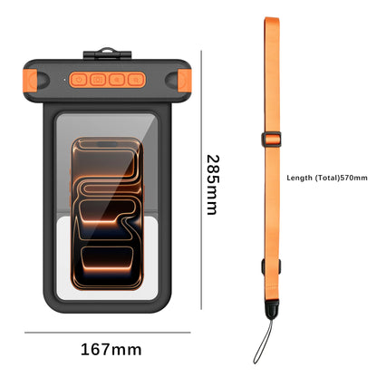 IP68 10M Bluetooth Waterproof Mobile Phone Pouch Underwater Dry Bay Case Outdoor Sports for Swimming Diving Floating