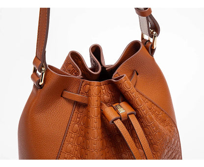 Women's Top Handbag Pink Drawstring Bucket Bag Graduation Gift