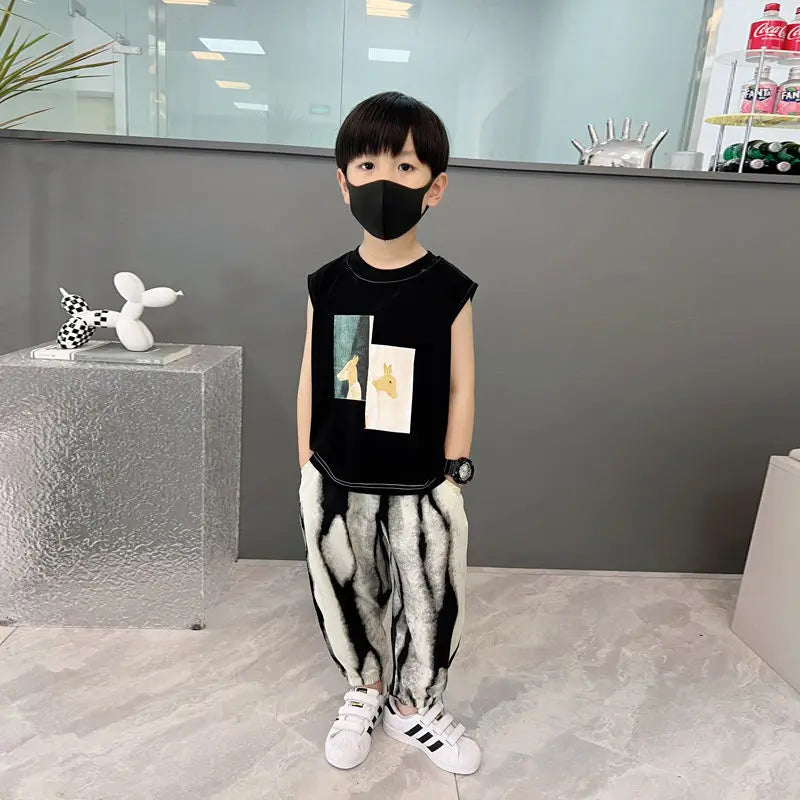 Vest Set Boy´s Clothing Children's From 8 12 Years Shorts Summer Suit Kids Boys Child Boutique 4 Wear Clothes Toddler T-shirt 7