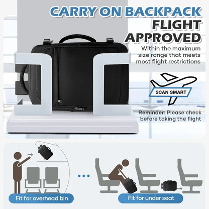 Men 15.6 inch Laptop Bag Cabin Airplane Travel Backpack 40x20x25, Able Carry Hand Luggage Backpack Ryanair, College Backpack