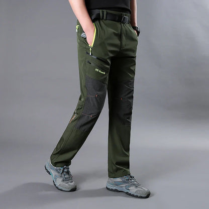 Free Belt Outdoor Cargo Pants Men Hiking Camping Quick Dry Pant Waterproof Elastic Spring Summer Climbing Trekking Trousers