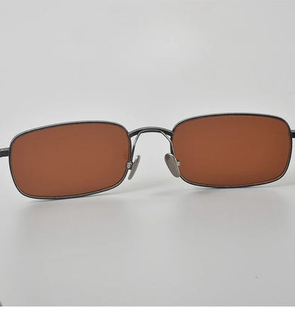 Top Quality Pure Titanium UV400 Protection Small Square Women Sunglasses Brand Ultra-light Rectangular Man Sun Glasses Eyewear