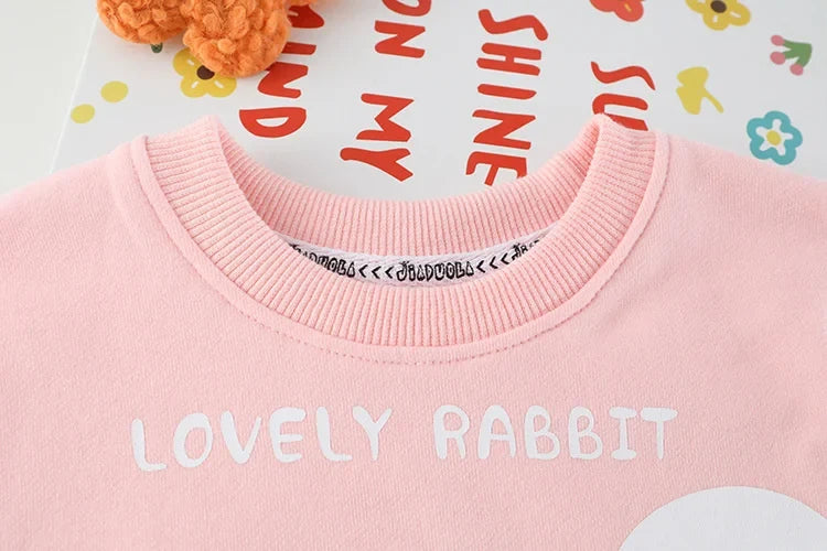New Spring Autumn Baby Clothes Suit Children Girls Fashion Cartoon T-Shirt Pants 2Pcs/Set Toddler Sports Costume Kids Tracksuits