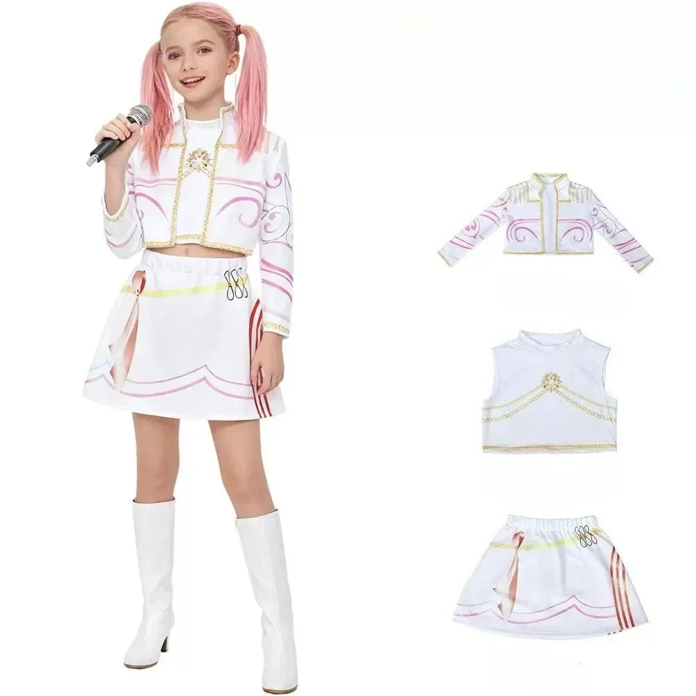 Mira Cosplay Costume kpop Women Girls Halloween Carnival Audlt Kids Child Party Role Playing Outfits