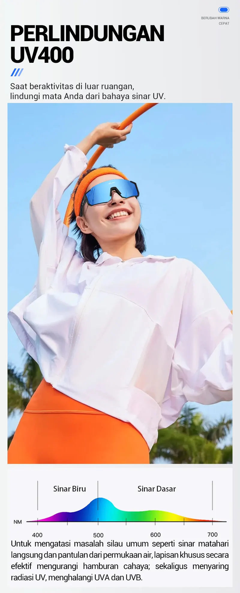 Photochromic Sunglasses for Men Cycling Glasses Cycling Mountain Bike Glasses and Women Casual Hiking Eyewear Windproof