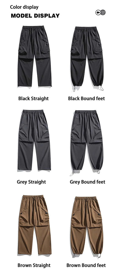 Men's Climbing Trousers Windproof Rainproof Cycling Pants  Hiking Trip Cargo Pants Outdoor Camping Running Sport Men Trouses