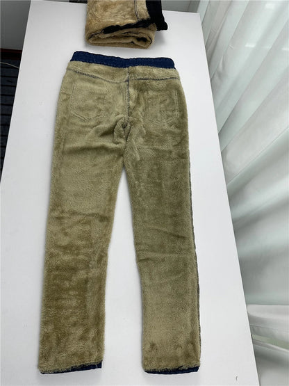 Winter Pencil Jeans Women Thicken Lamb Fluff Skinny Denim Pants High Waist Warm Lambwool Lined Stretch Vaqueros Big Size 34 Jean
