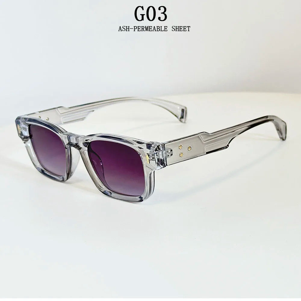 Fashion Sunglass Men Vintage Square Sunglasses Women 2025 Trendy Glasses Gafas De Sol Hombre Lunette Soleil Femme Dropshipping