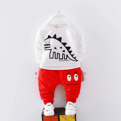 New Autumn Baby Clothes Children Boys Hooded Jacket T-Shirt Pants 3Pcs/Set Toddler Girls Clothing Infant Costume Kids Tracksuits