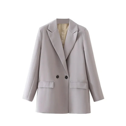 Blazer Woman Black Beige Khaki Blue Green Gray Women coat Fashion Office Wear Women's Blazers Jacket Outerwears 2024