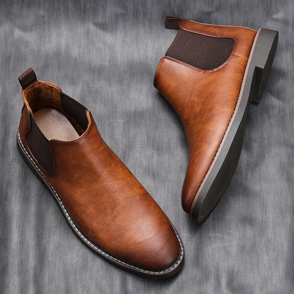 40~46 Men Chelsea Boots Brand Retro Comfortable Fashion Men Boots