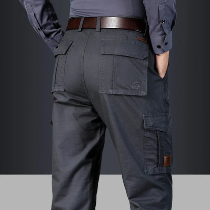 Casual Mens Cargo Pants  Baggy Clothing Multiple Pockets Khaki Black Safari Work Pants Tactical Military Trousers Pants For Male