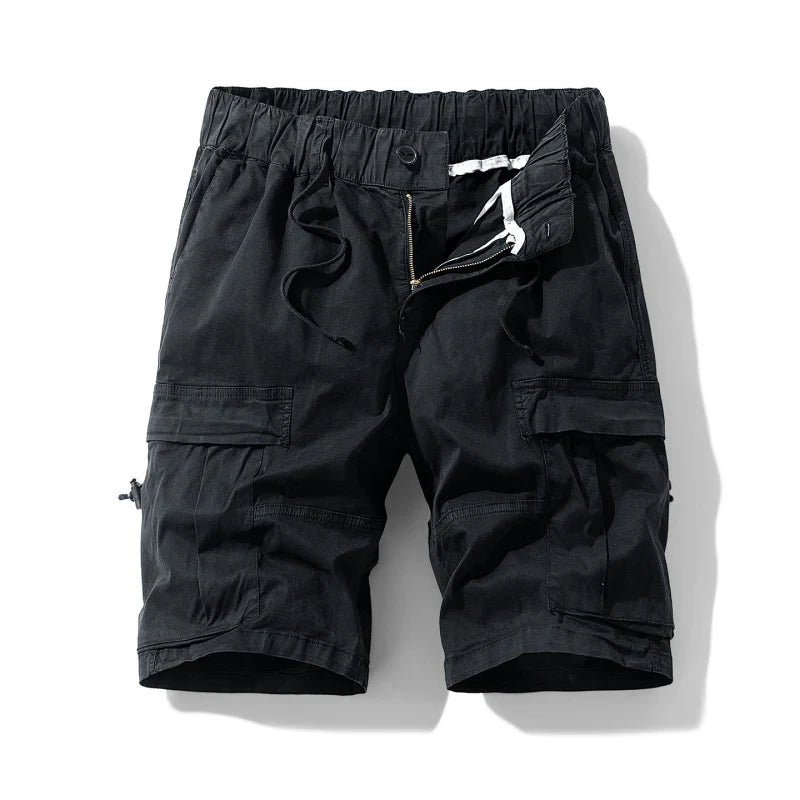 Men Multi Pocket Loose Cargo Pants Men Thin Breathable Casual Outdoor Male Shorts Men Summer Shorts New Trendy Sports Shorts