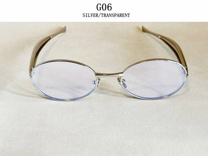Oval Sunglasses Women Trendy 2025 Luxury Vintage Sunglass Fashion Glasses Dropshipping Lentes De Sol Mujer Lunette Soleil Femme