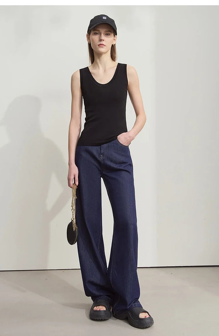 Minimalist Summer New Camisole Women 2025 Solid U-neck Sleeveless Casual Tops Woman Fashion Office Lady Clothing 12542214
