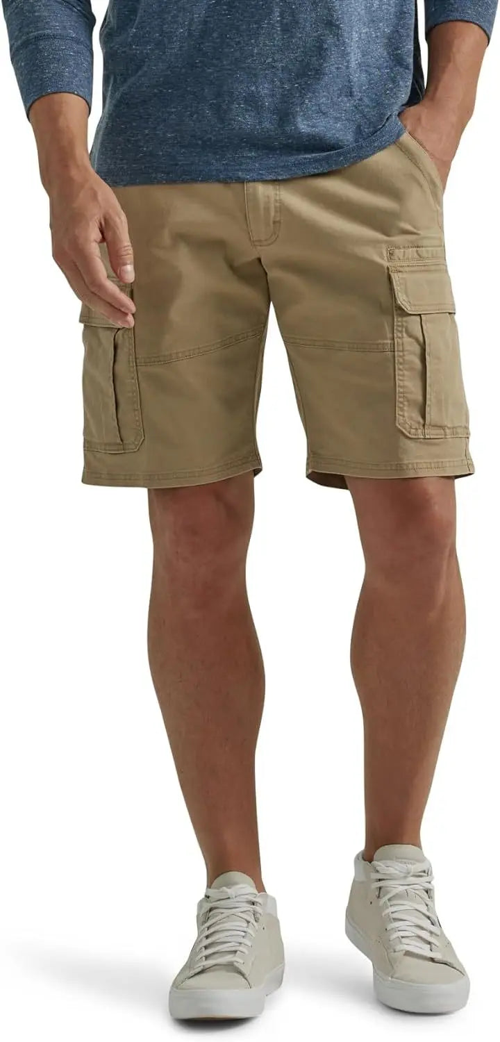 Men Cargo Shorts Men Multi Pocket Tactical Shorts Men Outdoor Casual Hiking Camping Straight Fit Shorts Breathable Mens Shorts