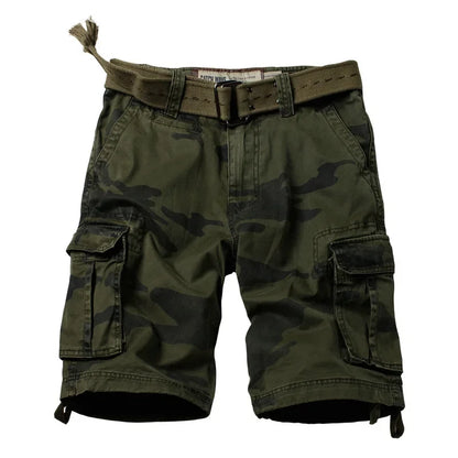 Camouflage Shorts Male Military Clothing Style Army High Quality Mens Cargo Shorts Cotton Multi Pockets Breeches Bermuda Cargo