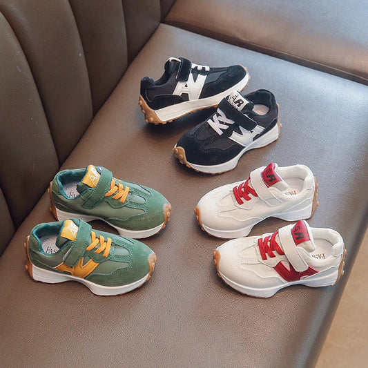 Spring Autumn Children's Sports Shoes Chunky Causal Girls Sneakers School Boys Versatile Kid Basketball Shoes Breathable Classic