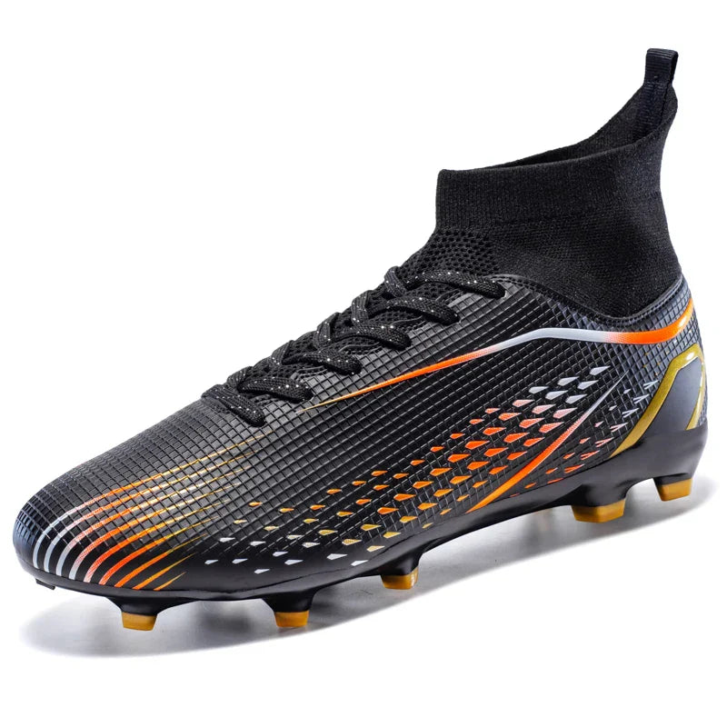 New Men Soccer Shoes Men Grass Breathable Soft Outdoor Football Shoes Cleats Long Spikes Comfortable Training Sport Shoes Men